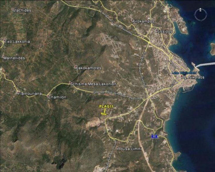 Agios Nikolaos Kreta, Agios Nikolaos: Baugrundstück mit Meerblick am Stadtrand zu verkaufen Grundstück kaufen